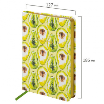 картинка Ежедневник недатированный B6 (127х186 мм), BRAUBERG VISTA, под кожу, твердый, 136 л., "Avocado", 112112 в разных цветах с печатью логотипа.