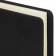 картинка Блокнот А5 (148х218 мм), BRAUBERG "Black Jack", 128 л., гладкий кожзам, резинка, клетка, черный, 125240 в разных цветах с печатью логотипа.