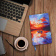 картинка Ежедневник недатированный А5 (138х213 мм), BRAUBERG VISTA, под кожу, гибкий, 136 л., "Sunset at sea", 112041 в разных цветах с печатью логотипа.